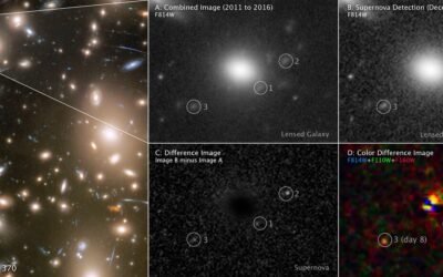 Hubble Captures Three Faces of Evolving Supernova in Early Universe