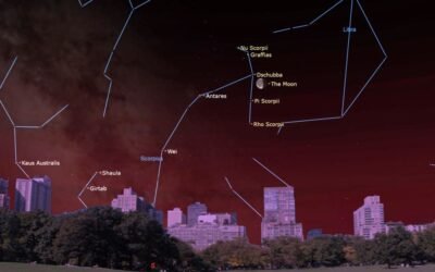 See the moon in the grip of the scorpion’s claws on March 13