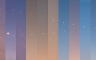Jupiter and Venus dance across the sky in this amazing photo collage
