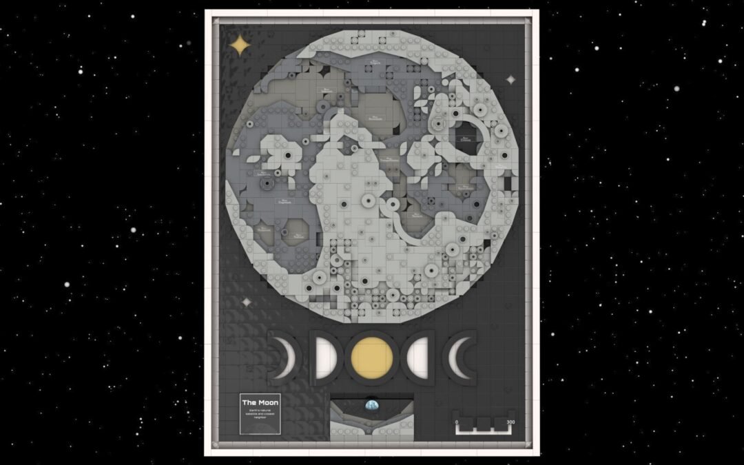 An Amazing New Map of the Moon, In LEGO