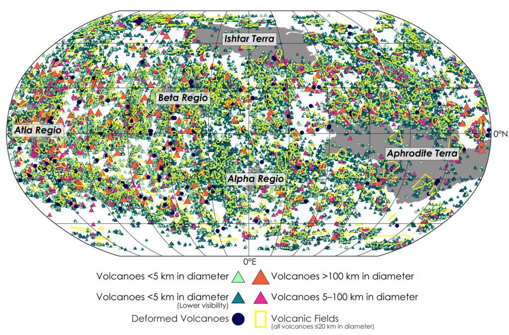 We Now Have a Map of all 85,000 Volcanoes on Venus