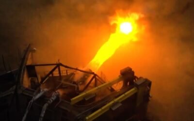 Watch SpaceX blast a new Starship launch pad plate with rocket fire (video)