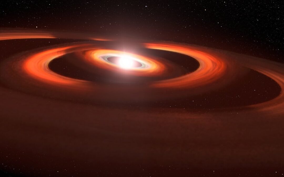 Hubble follows shadow play around planet-forming disc