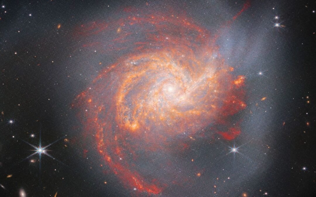 The James Webb Space Telescope witnesses the wreckage of a cosmic clash of the Titans