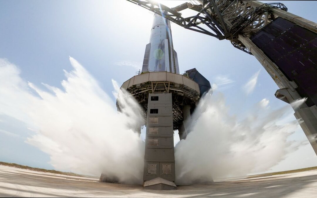 SpaceX tests new Starship water-deluge system for 1st time (video)