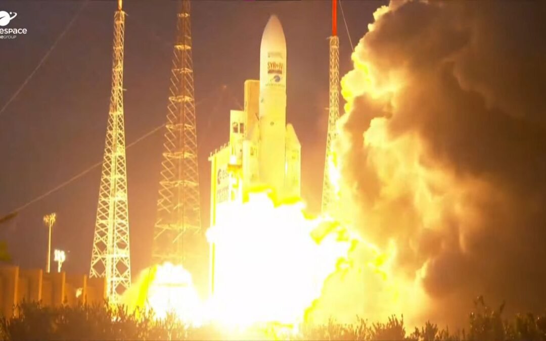 Europe’s Ariane 5 rocket launches 2 satellites on final mission