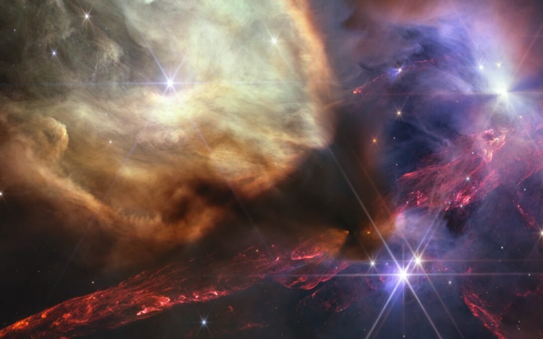 Great balls of fire burst forth in JWST image