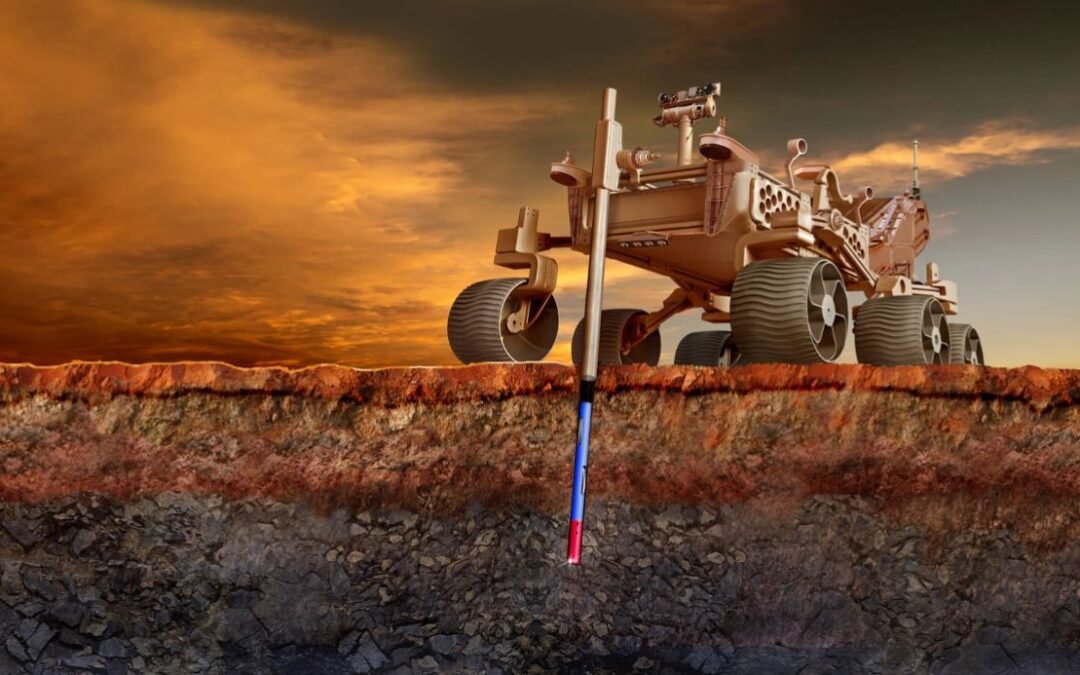 Cylindrical Autonomous Drilling Bot Could Reach Buried Martian Water
