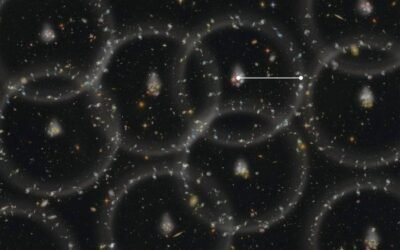 Giant cosmic bubble of galaxies thought to be relic from early universe