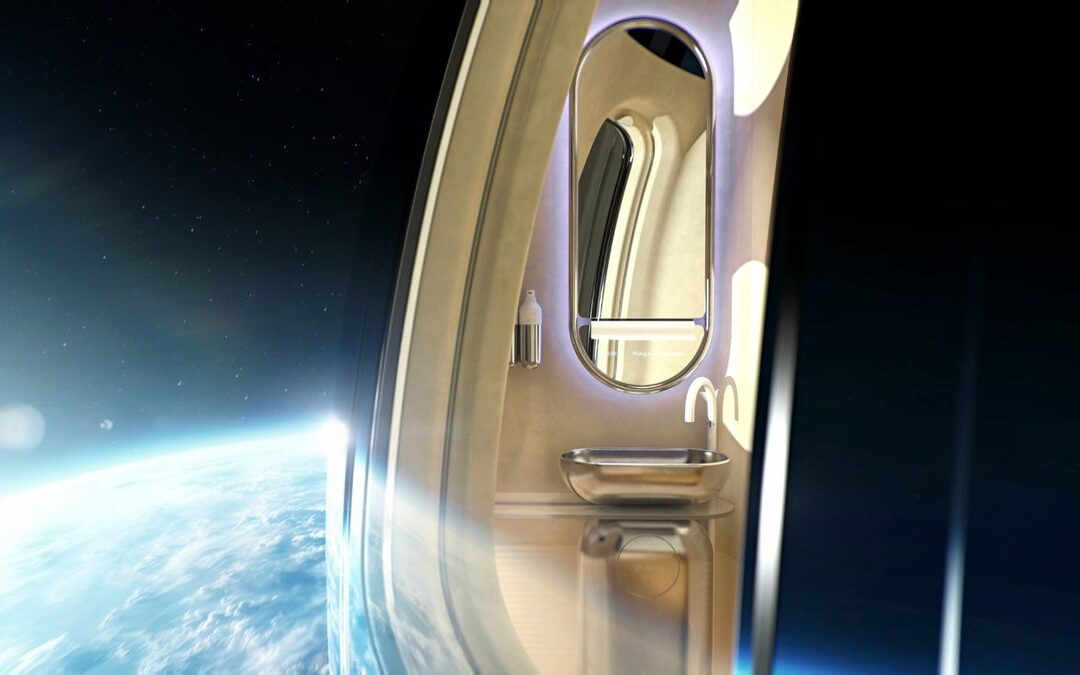 Space Perspective unveils ‘Space Spa’ restroom for balloon tourist flights (images)