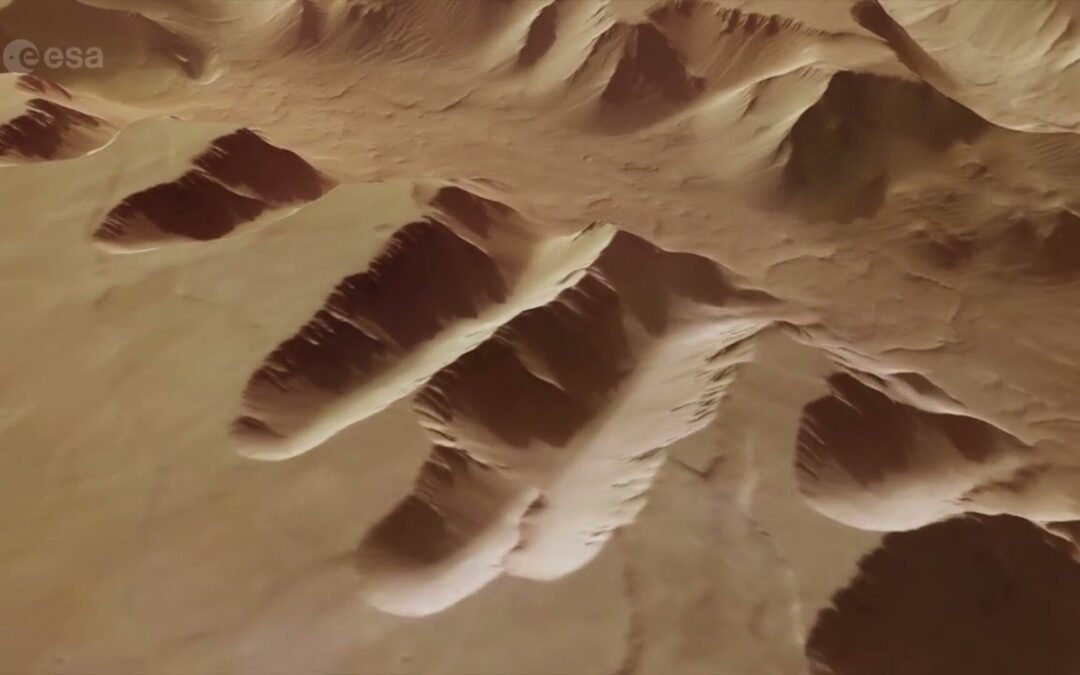 Fly across Mars’s ‘labyrinth of night’ with Mars Express