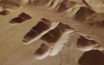 Fly across Mars’s ‘labyrinth of night’ with Mars Express