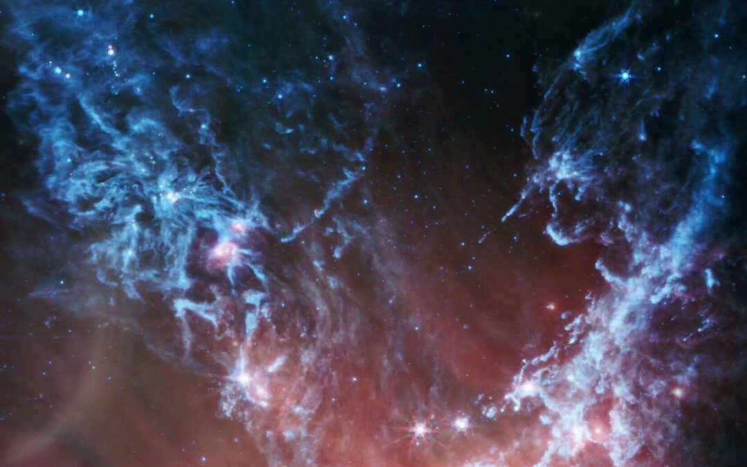 James Webb Space Telescope spotlights gorgeous young stars in a galaxy next door (photo)