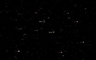 See a thin crescent moon meet up with Saturn Jan. 14