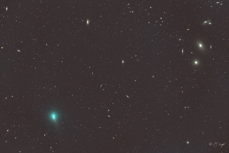 Comet Tsuchinshan and galaxies galore