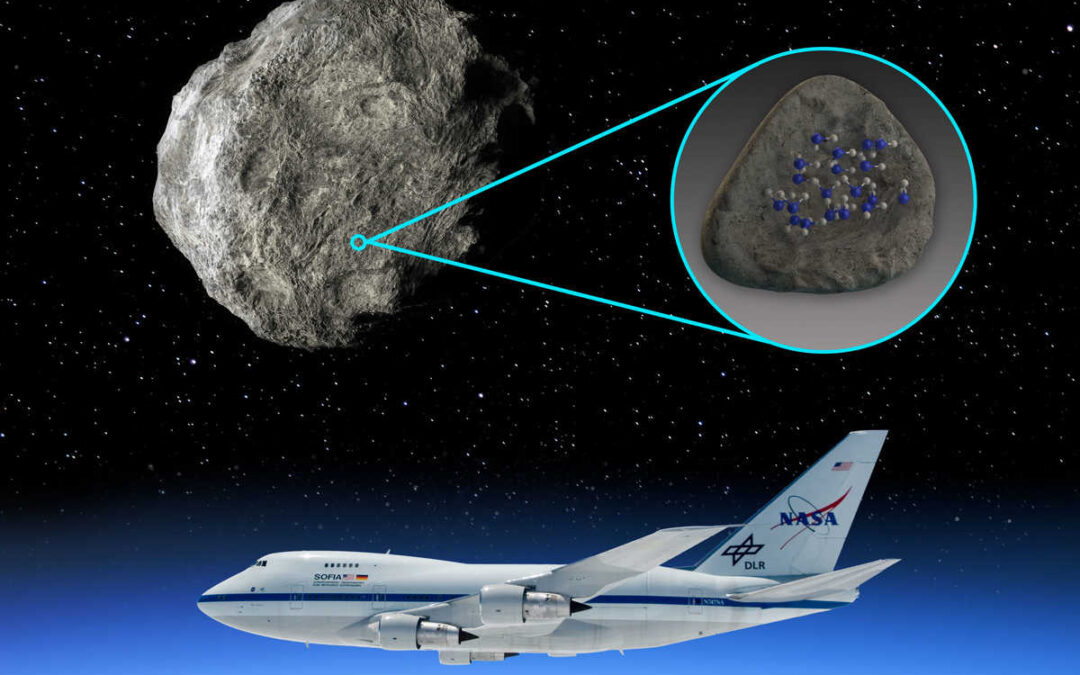 Water molecules identified on asteroids for the first time