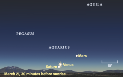 A conjunction of Venus and Saturn