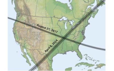 Why does the April 8 eclipse path take a stranger path than 2017?
