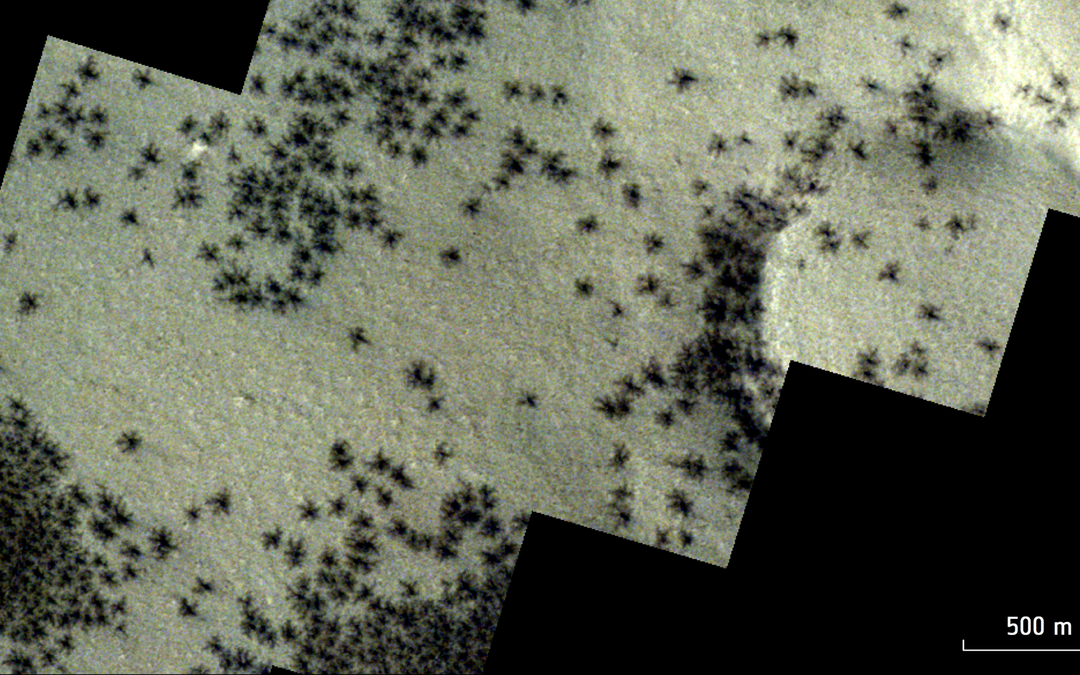 Satellites spot clusters of ‘spiders’ sprawled across Mars’ Inca City (photo)