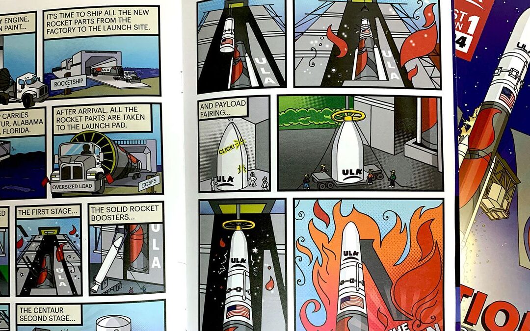 ULA chronicles the rise of Vulcan rocket in new employee-drawn comic book