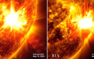 The stormy sun erupts with its biggest solar flare yet from a massive sunspot — and it’s still crackling (video)