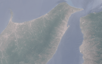 Saharan dust over the Strait of Messina